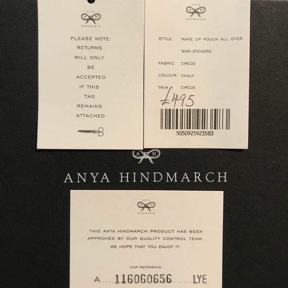 NIB 🌟ANYA HINDMARCH MAKEUP POUCH - Picture 8 of 8